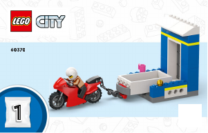 Handleiding Lego set 60370 City Achtervolging politiebureau