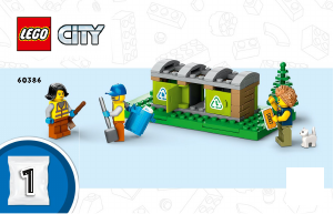 Manual de uso Lego set 60386 City Camión de Reciclaje