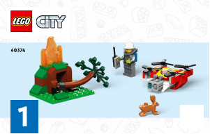 Bruksanvisning Lego set 60374 City Brandchefens bil