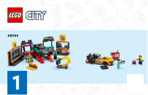 Manuale Lego set 60389 City Garage auto personalizzato