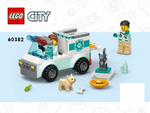 Bedienungsanleitung Lego set 60382 City Tierrettungswagen