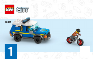 Instrukcja Lego set 60371 City Parking dla pojazdów uprzywilejowanych