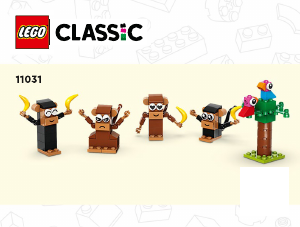 Manual Lego set 11031 Classic Creative monkey fun