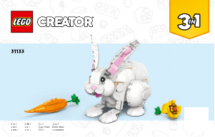 Bruksanvisning Lego set 31133 Creator Vit kanin