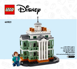 Bruksanvisning Lego set 40521 Disney Disneys Spøkelseshuset i miniatyr