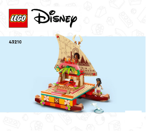 Brugsanvisning Lego set 43210 Disney Princess Vaianas vejfinderbåd