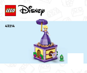 Manual Lego set 43214 Disney Princess Twirling Rapunzel