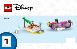 Mode d’emploi Lego set 43216 Disney Princess Le voyage enchanté des princesses