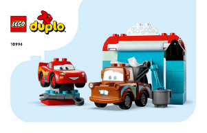 Manual de uso Lego set 10996 Duplo Diversión en el Autolavado con Rayo McQueen y Mate