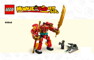 Manual Lego set 80040 Monkie Kid Combi Mech do Monkie Kid