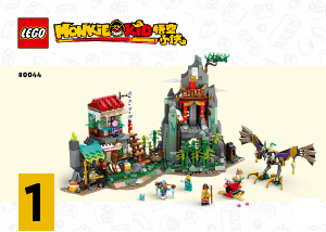 Brugsanvisning Lego set 80044 Monkie Kid Monkie Kid-teamets skjulested