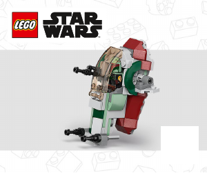 Mode d’emploi Lego set 75344 Star Wars Le vaisseau de Boba Fett Microfighter