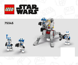 Handleiding Lego set 75345 Star Wars 501st Clone Troopers Battle Pack