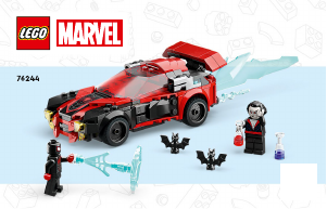 Handleiding Lego set 76244 Super Heroes Miles Morales vs. Morbius