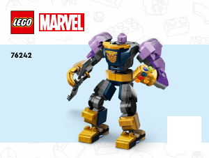 Handleiding Lego set 76242 Super Heroes Thanos mechapantser