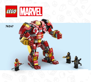 Brugsanvisning Lego set 76247 Super Heroes Hulkbuster​ - Slaget om Wakanda