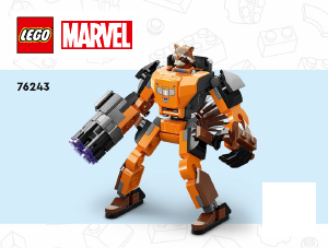 Kullanım kılavuzu Lego set 76243 Super Heroes Rocket Robot Zırhı