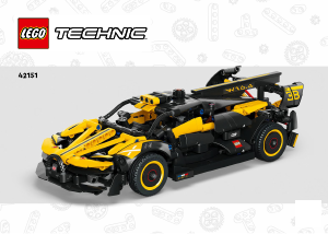 Manual Lego set 42151 Technic Bugatti bolide