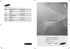 Manual Samsung LA32B460B2M LCD Television