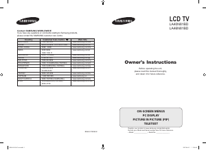 Handleiding Samsung LA52N81BD LCD televisie