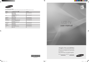 Manual Samsung LA26B360C5 LCD Television