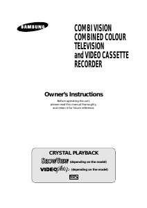 Manual Samsung TVCR-142 Television