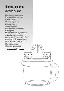 Instrukcja Taurus Citrus Glass Wyciskarka do cytrusów