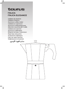 Manual de uso Taurus Italica Elegance Máquina de café