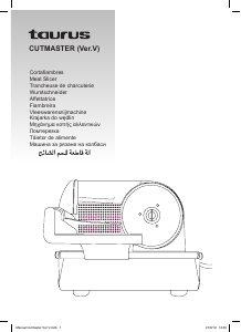 Manual Taurus Cutmaster (Ver. V) Fiambreira