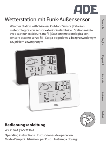 Manual de uso ADE WS 2136-2 Estación meteorológica