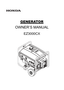 Handleiding Honda EZ3000CX Generator