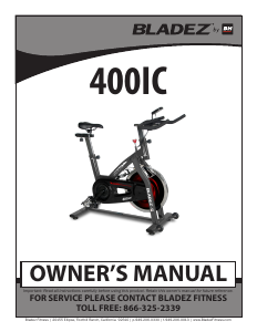 Manual BH Fitness 400IC Bladez Exercise Bike