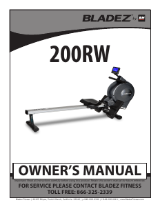 Manual BH Fitness 200RW Bladez Rowing Machine