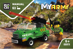 Manual Blocki set KB0919 MyArmy Combat jeep