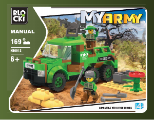 Manual Blocki set KB0913 MyArmy Combat truck