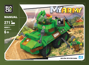 Manual Blocki set KB0911 MyArmy Armoured carrier