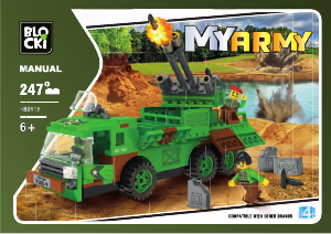 Manual Blocki set KB0916 MyArmy Rocket launcher