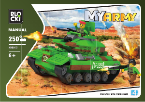 Manual Blocki set KB0915 MyArmy Tank