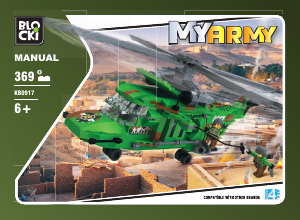 Manual Blocki set KB0917 MyArmy Helicopter