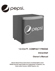 Mode d’emploi Curtis FR101PEP Pepsi Réfrigérateur