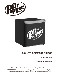 Mode d’emploi Curtis FR104DRP Dr. Pepper Réfrigérateur