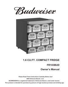 Mode d’emploi Curtis FR103BUD Budweiser Réfrigérateur