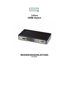 Bedienungsanleitung Digitus DS-44300 HDMI-Umschalter