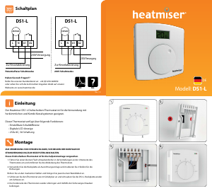 Bedienungsanleitung Heatmiser DS1-L Thermostat
