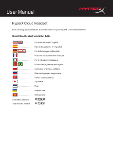 Посібник HyperX Cloud Головна гарнітура