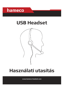 Használati útmutató Hameco HS-1021M-USB Mikrofonos fejhallgató