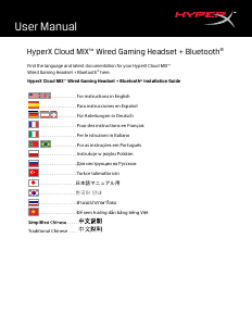 説明書 HyperX Cloud MIX ヘッドセット