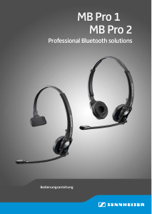 Bedienungsanleitung Sennheiser MB Pro 1 Headset