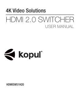 Handleiding Kopul HDMISW51H20 HDMI Switch