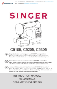 Bedienungsanleitung Singer C5105 Nähmaschine